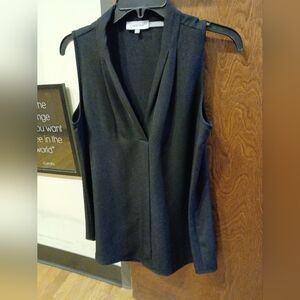 NWOT/ CALVIN KLEIN black sleeveless shell top
